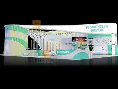 恒辰 光電照明展臺設計