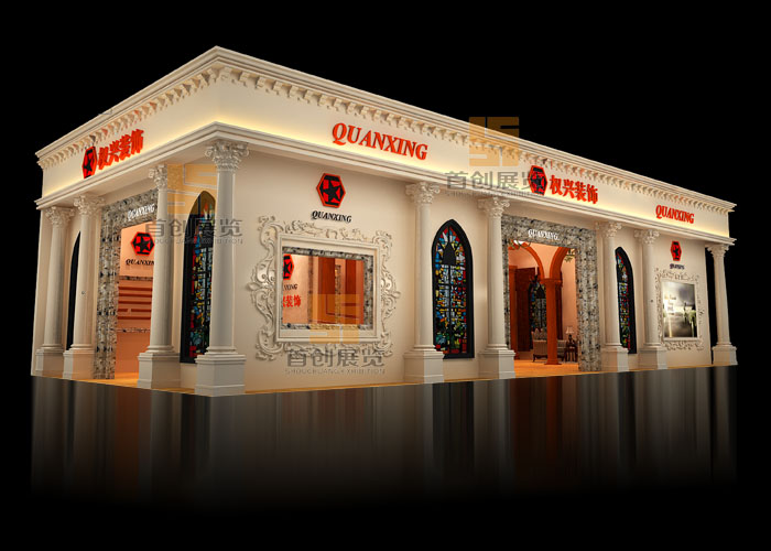 泰興權興 建材門窗展臺展會設計(圖1)