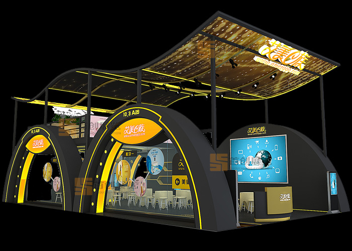 艾美e族 廣州美博會展臺設計(圖1)